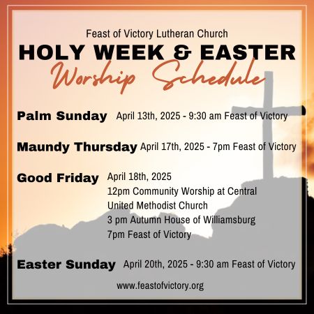 Holy Week & Easter